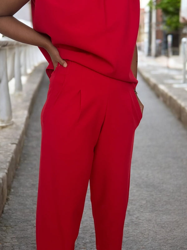Pantalon Ezra - Rouge