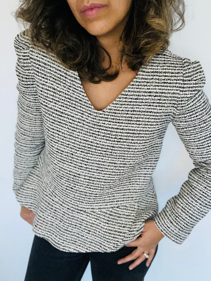 Céline top - Heathered tweed