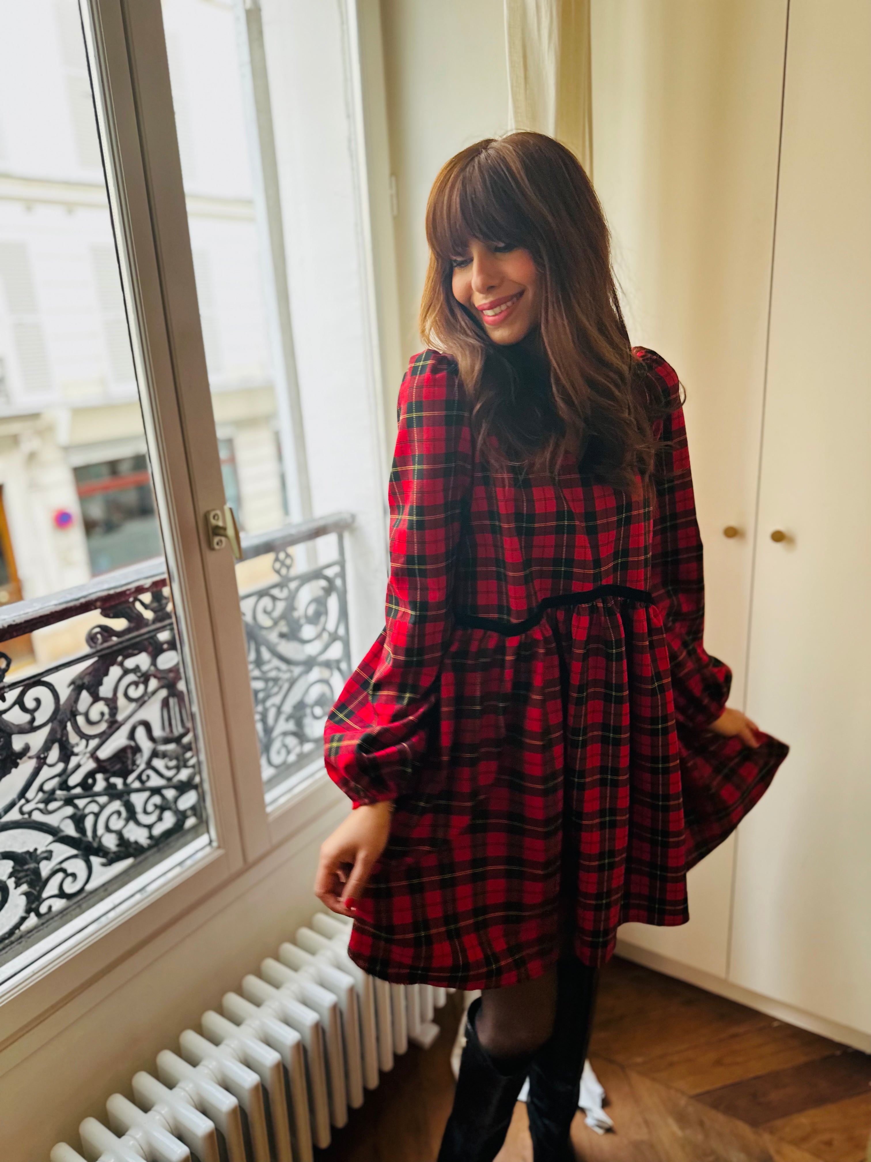 Checkered sales plaid dress