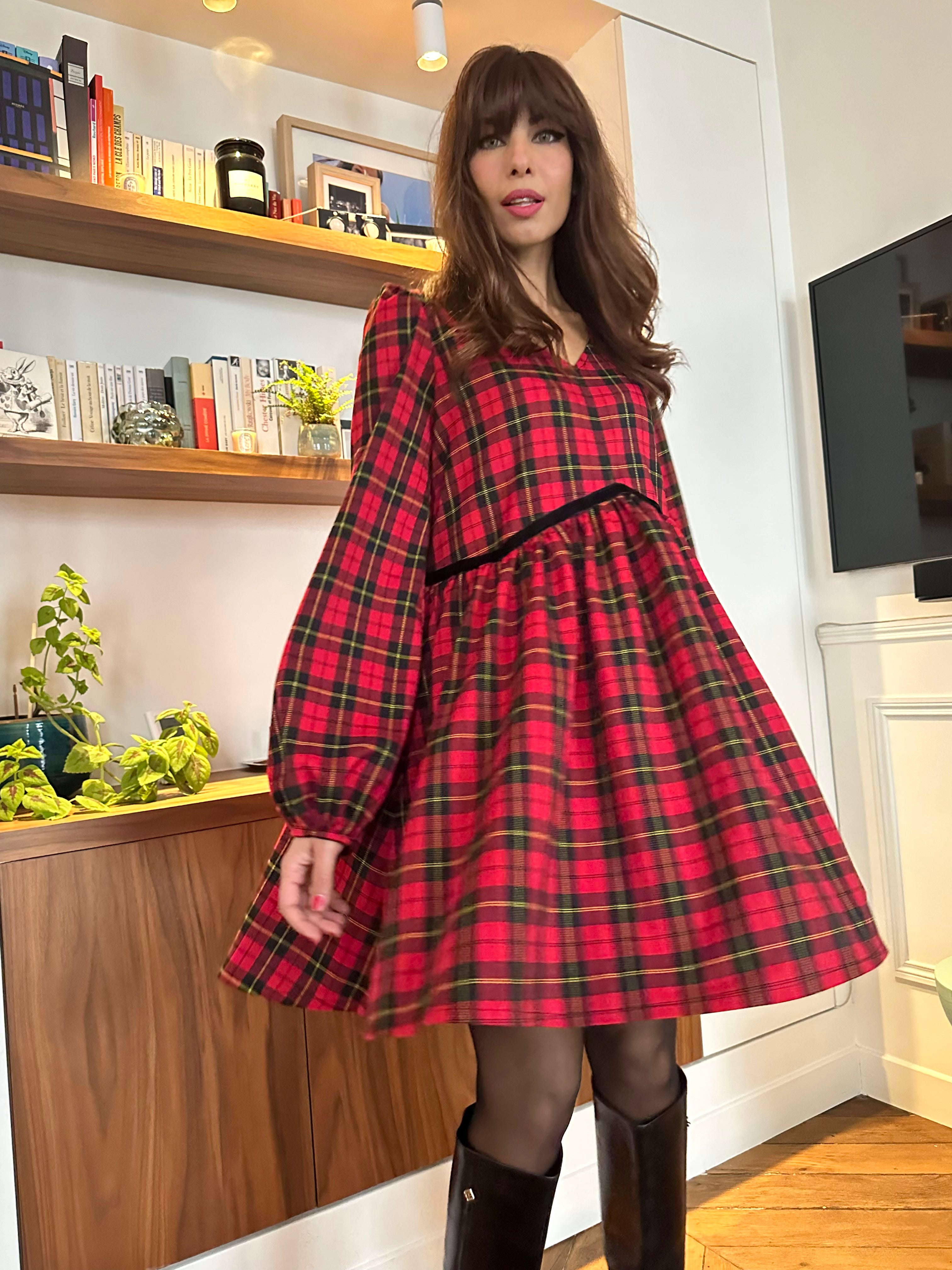 Molly Dress - Scottish Tartan 